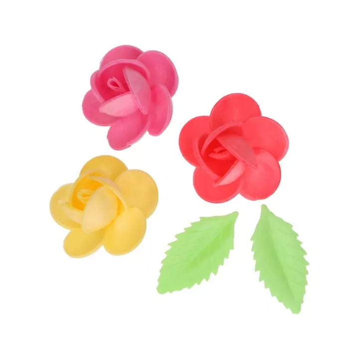 15 Fleurs de frangipanier en azyme
