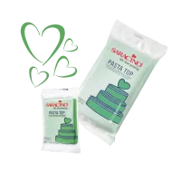 Pasta de açúcar verde claro Pasta Top Tropicale Saracino 250g
