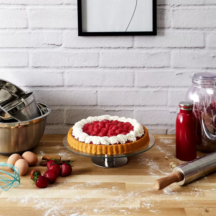 Plat à tarte avec plateau tournant 27,5 cm