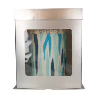 Caixa para bolo 21 x 21 x 23,5 cm - prateada