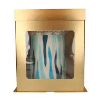 Caixa para bolo 21 x 21 x 23,5 cm - Dourada