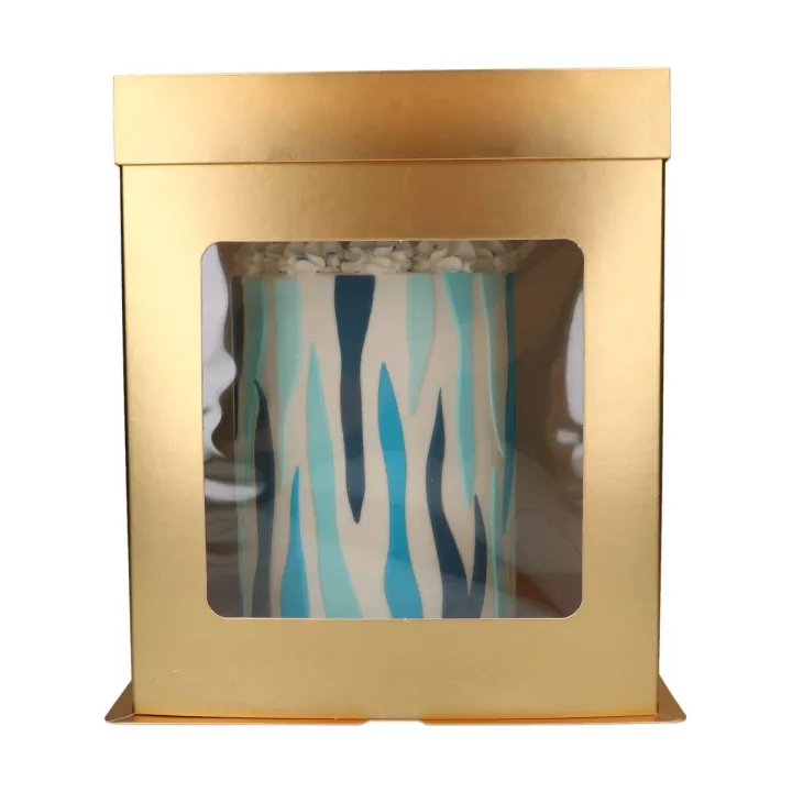 Cake Box 21 x 21 x 23,5 cm - Or 