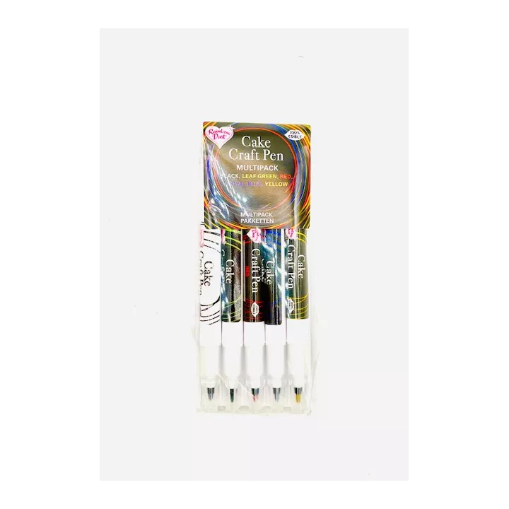Kit de 5 feutres alimentaires double pointe