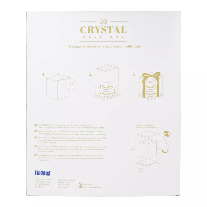 Boite Crystal 30 X 30 X 38