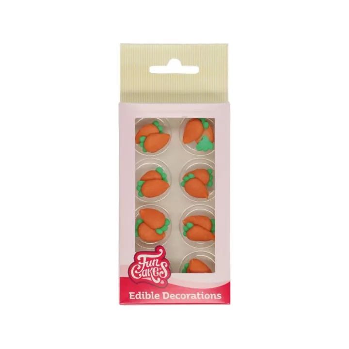 Decorazioni di zucchero a forma di carota