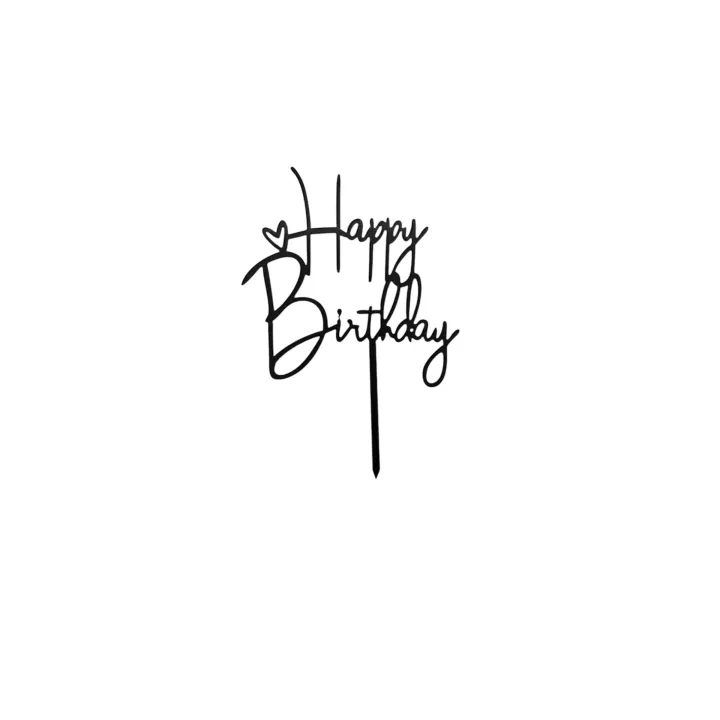 Topper Happy Birthday noir 