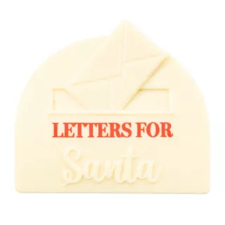2 Embouts de bûche Chocolat blanc Letters for
