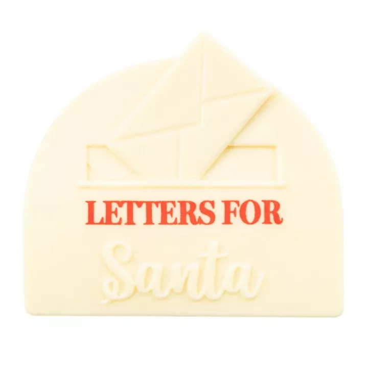 2 Embouts de bûche Chocolat blanc Letters for