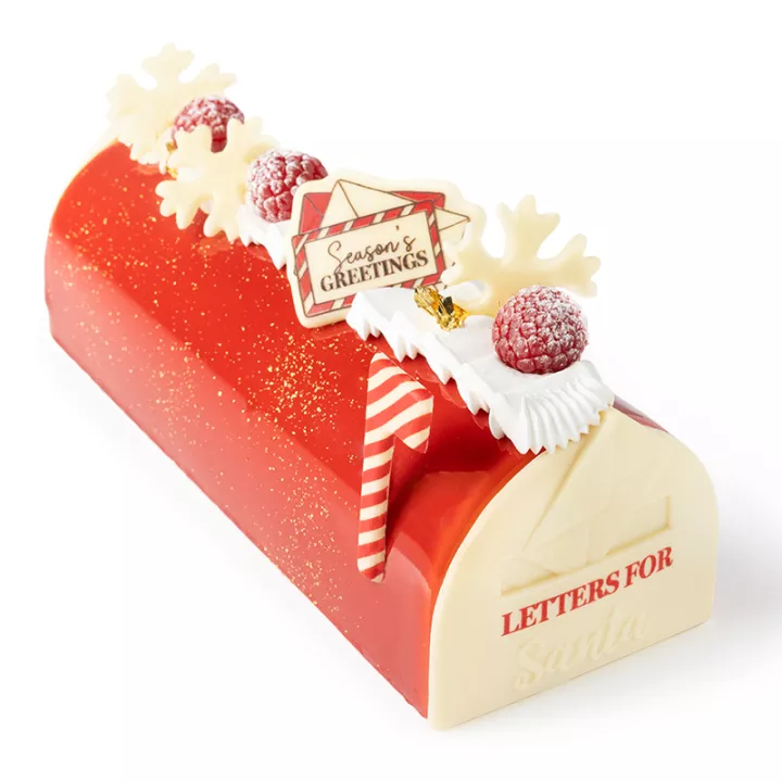 2 Embouts de bûche Chocolat blanc Letters for