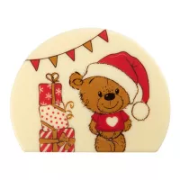 2 Tampas de Extremidade de Tronco em Formato de Urso de Natal