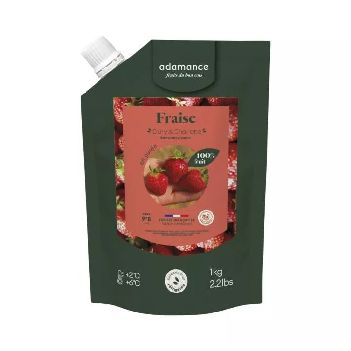 Purée de fraise Cléry et charlotte Adamance