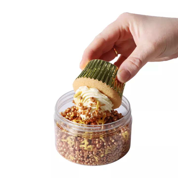 Campanas Sprinkles doradas