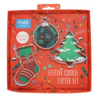 Set 3 Emporte-pièces festif Noël