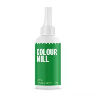 Glaçage drip vert colour mill