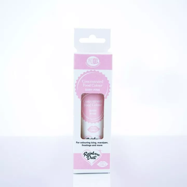 Progel colorant alimentaire gel Rainbow Dust - baby pink