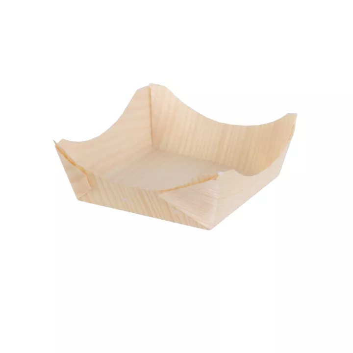 12 Barquettes Snacking en pin