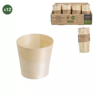 12 vasetti di pino per snack