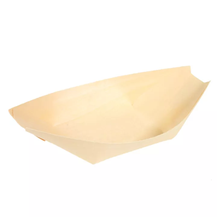 24 barquettes bateau en pin