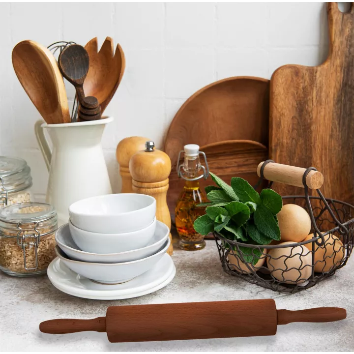 Rouleau à pâtisserie en acacia