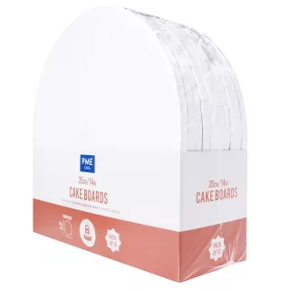 10 Fonds ronds épais blanc pour gâteaux 35 cm