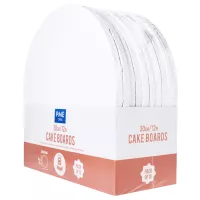 10 Thick white round cake bases for 30cm cakes