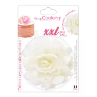 Flor de wafer branca XXL env.10cm ScrapCooking ®