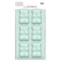 Molde de silicone ScrapCooking para 6 ursos