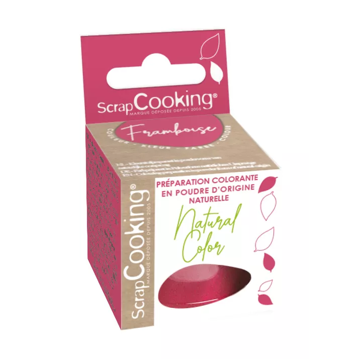 Colorante alimentario rojo frambuesa natural 10 g ScrapCooking ®