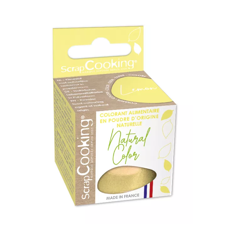 Colorant naturel jaune lemon 10g ScrapCooking®