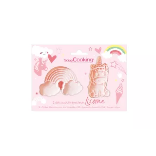 2 Unicorn Auswerferschneider ScrapCooking ®