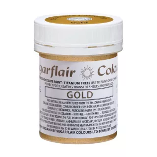 Essbare Goldzucker-Farbe