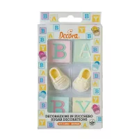 Baby shower sugar decorations