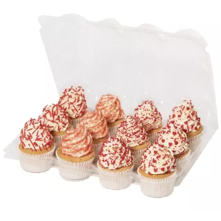 3 Boites thermo formées 12 muffins et cup cakes