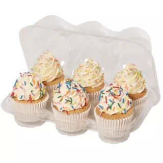 3 Boites thermo formées 6 muffins et cup cakes