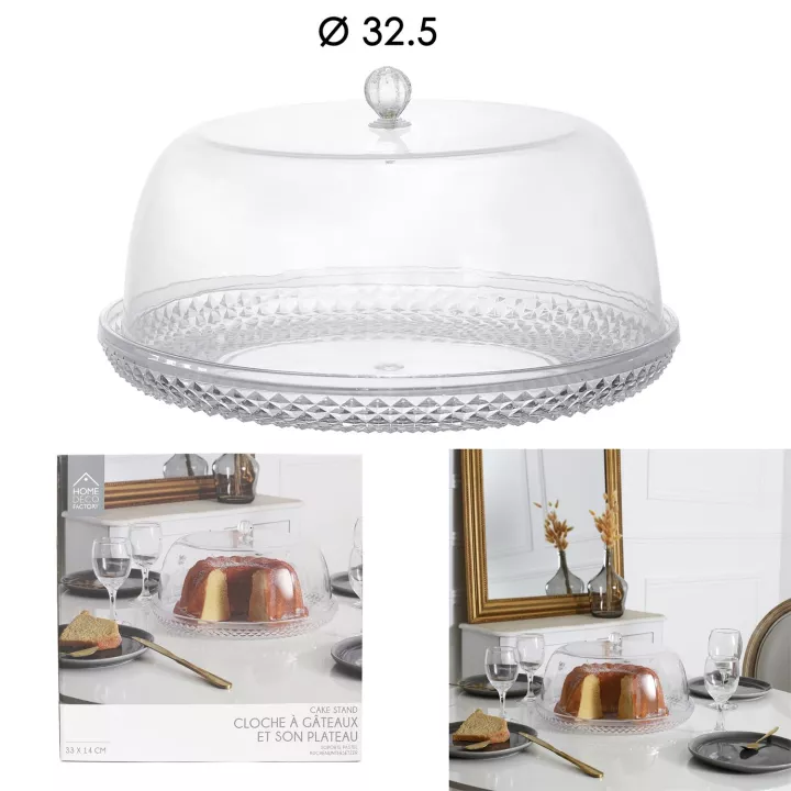 Soporte para pasteles con cúpula