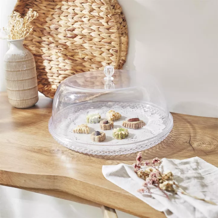 Soporte para pasteles con cúpula