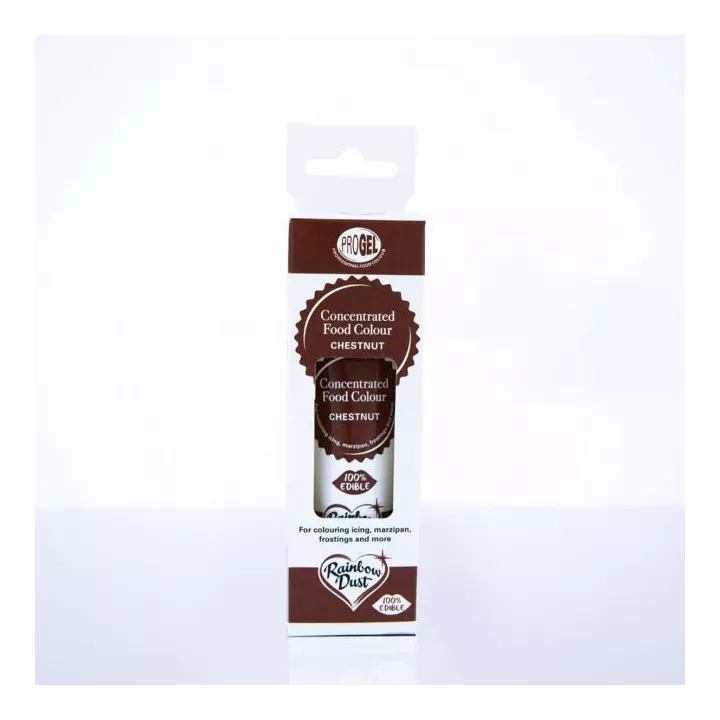 Progel colorant alimentaire gel Rainbow Dust - chestnut