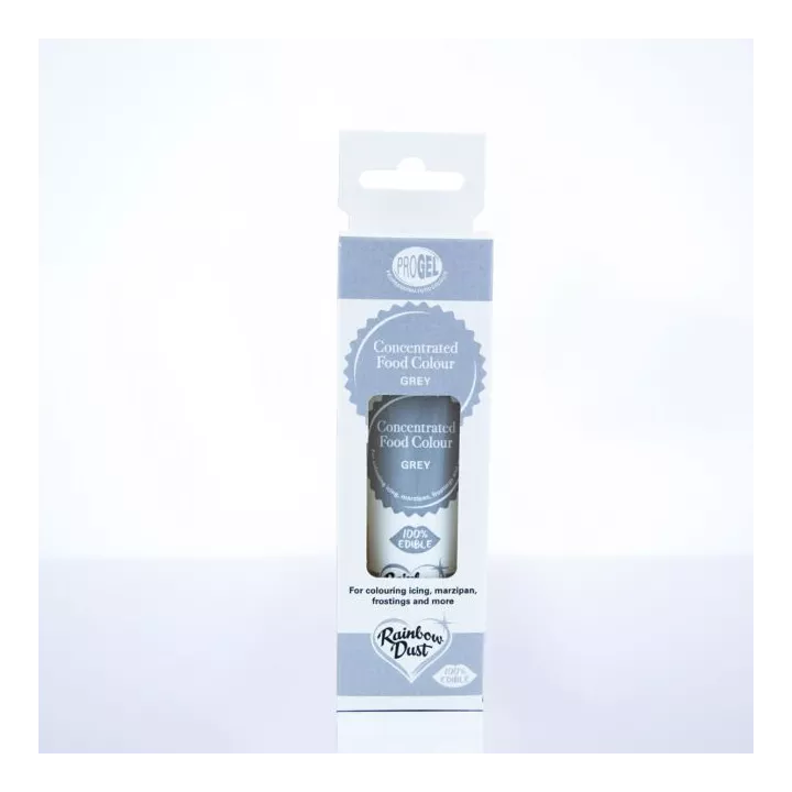 Progel colorant alimentaire gel Rainbow Dust - Gris
