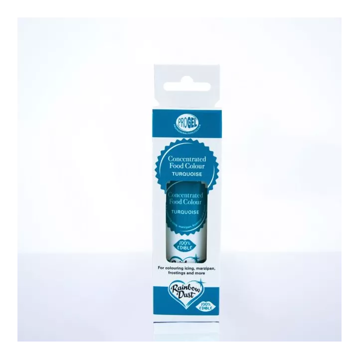 Progel colorant alimentaire gel Rainbow Dust - Turquoise