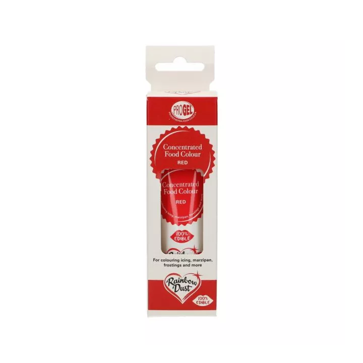 Progel colorant alimentaire gel Rainbow Dust - Rouge