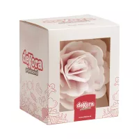 Large pastel rose made of wafer paper, 12.5 cm