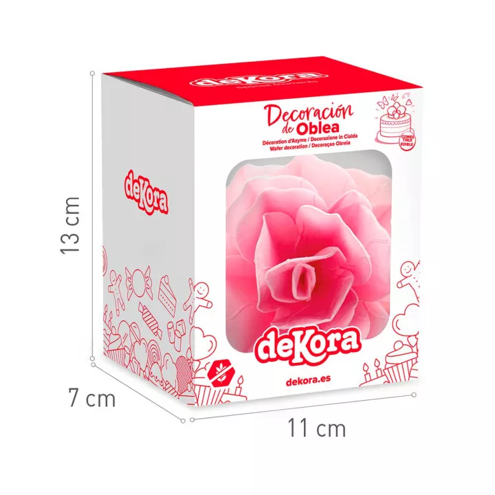 Grande rose en azyme 12,5 cm