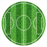 Disco de campo de futebol de açúcar