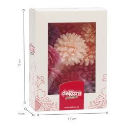 12 Fleurs pompons azyme 4,5 cm