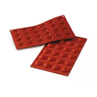 Molde de silicone semiesférico com 24 cavidades, 30 mm de diâmetro, SF006