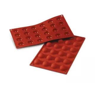 Moule 24 demi-sphères en silcone 30mm