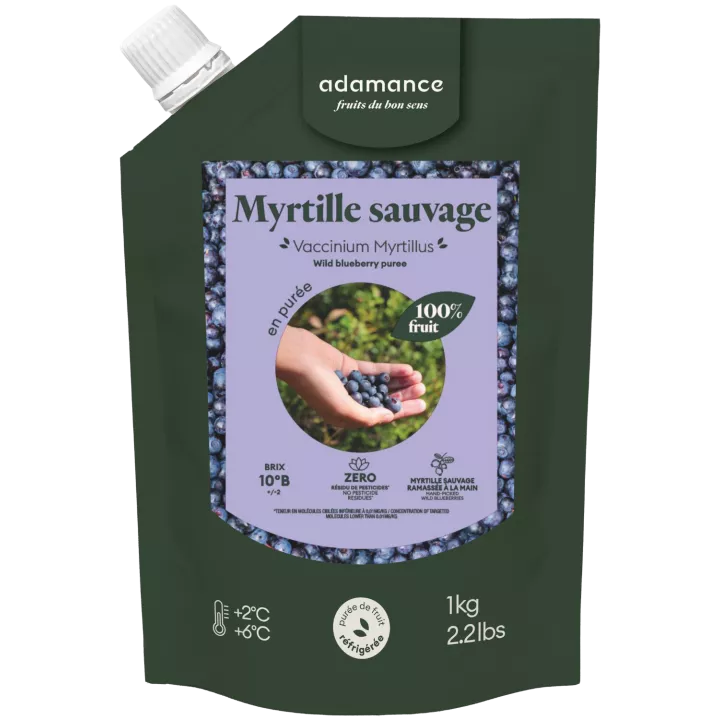 Purée de Myrtille sauvage Adamance