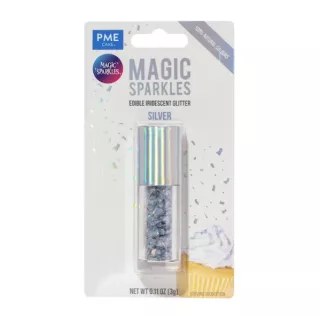 Magic Sparkles Flocons de Paillettes Irisée argent