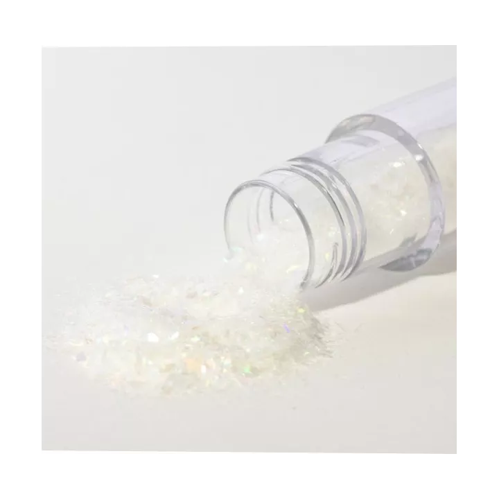 Magischer Glitzer, kristallweiße Glitzerflocken