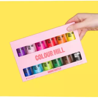 12- Colour Mill -Starterset mit wasserlöslichen Farben, 20 ml